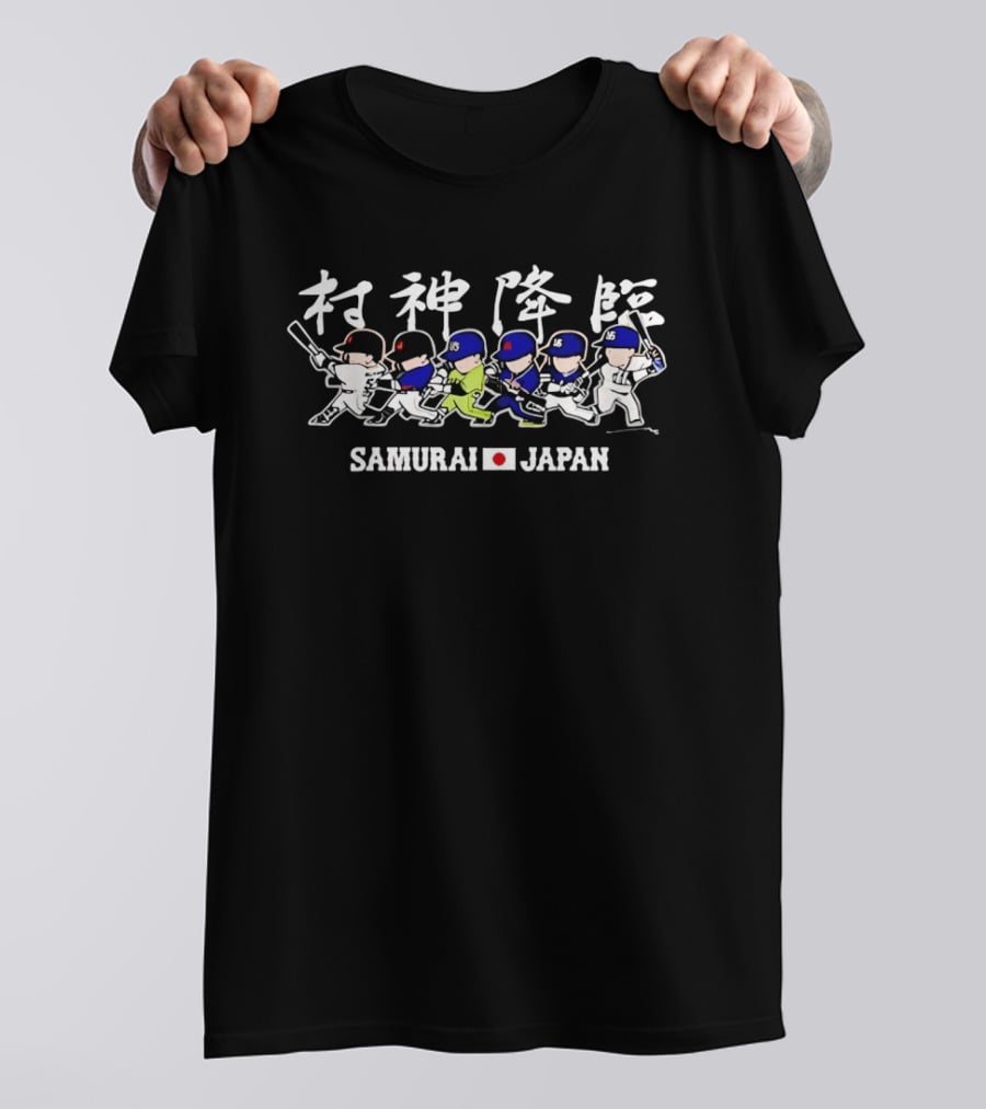 Samurai Japan Shohei Ohtani Los Angeles Dodgers Players Japan Flag T-Shirt