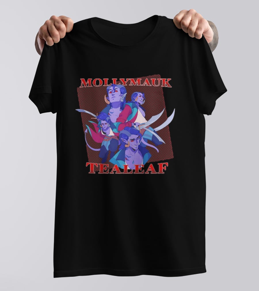 Mollymauk Tealeaf Vibrant Character Art Compilation T-Shirt