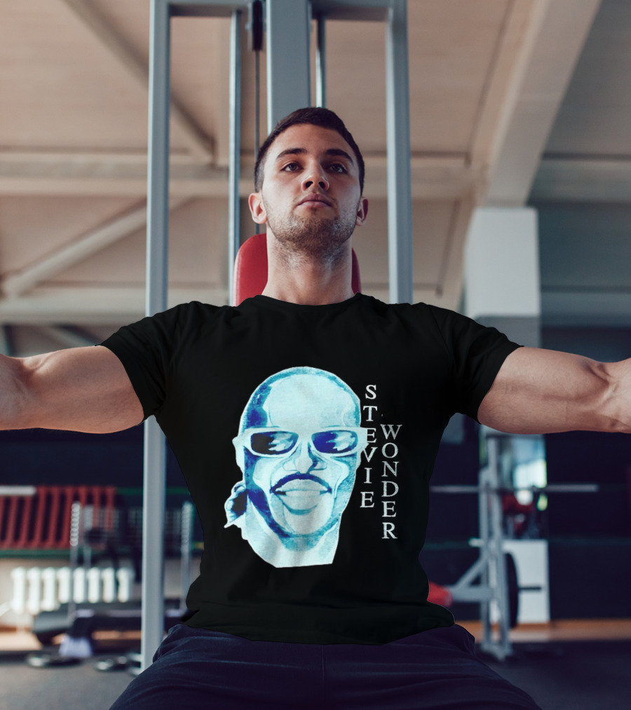 Stevie Wonder Signed Sealed Delivered Blue T-Shirt