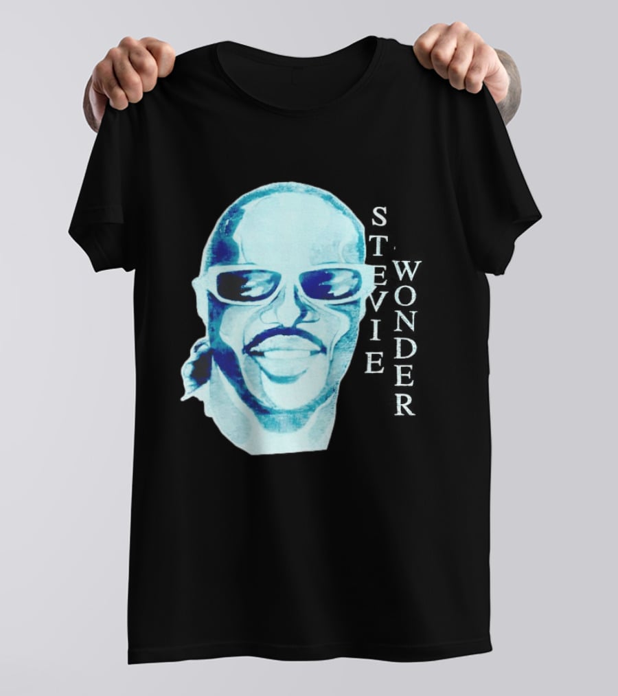Stevie Wonder Signed Sealed Delivered Blue T-Shirt