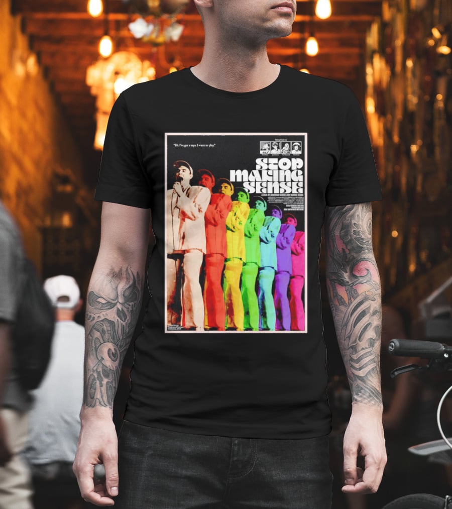 Stop Making Sense Rainbow Concert Film T-Shirt