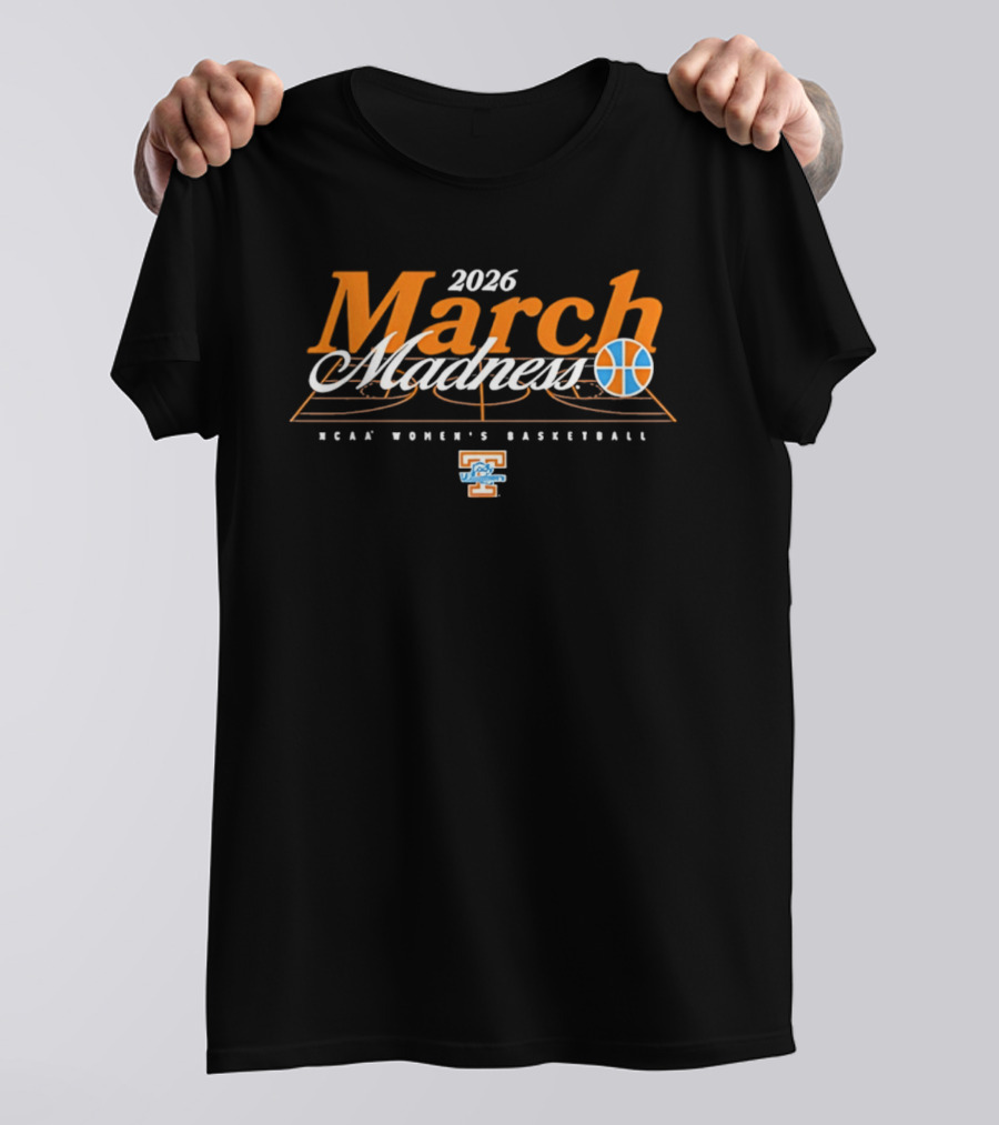 2026 March Madness NCAA Women's Basketball Tennessee Volunteers T-Shirt