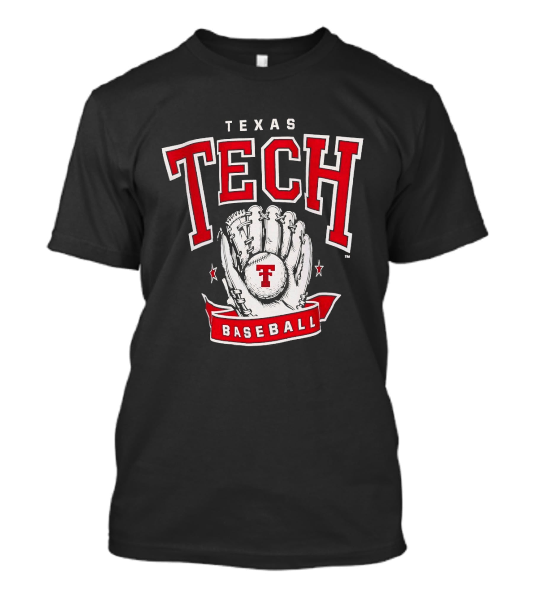Texas Tech Baseball Glove Red Raiders T-Shirt