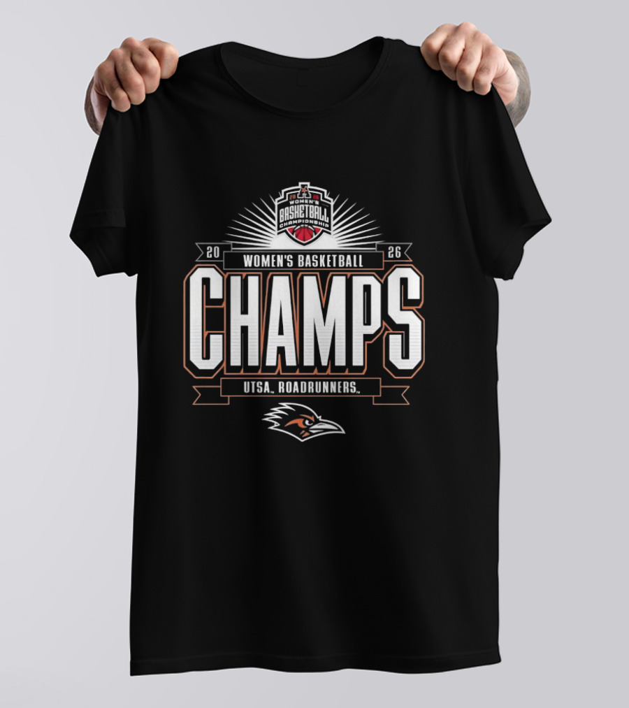 UTSA Roadrunners 2026 Women's Basketball Champs T-Shirt