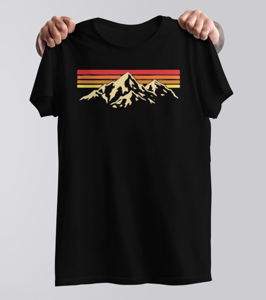 American Classic Randall Potts Mountain Vintage Sunset Retro Mountains T-Shirt