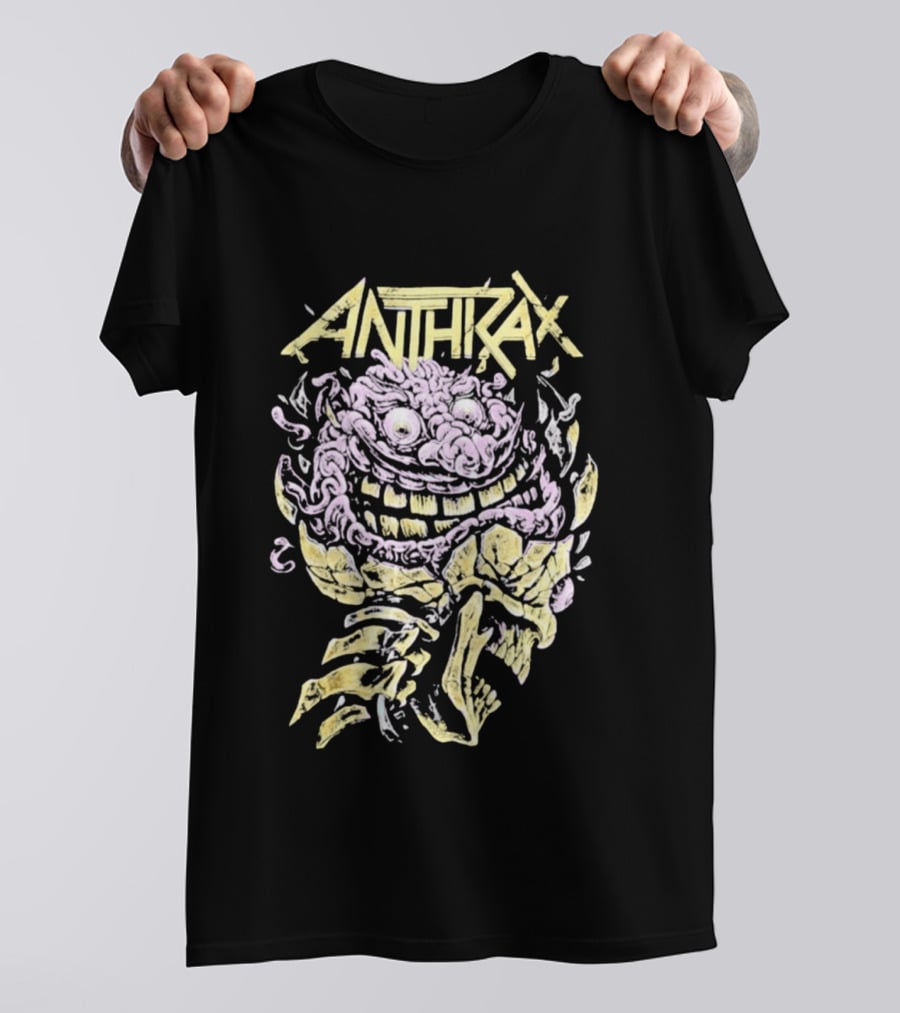 Anthrax Australia Tour 2026 Skull Brain T-Shirt