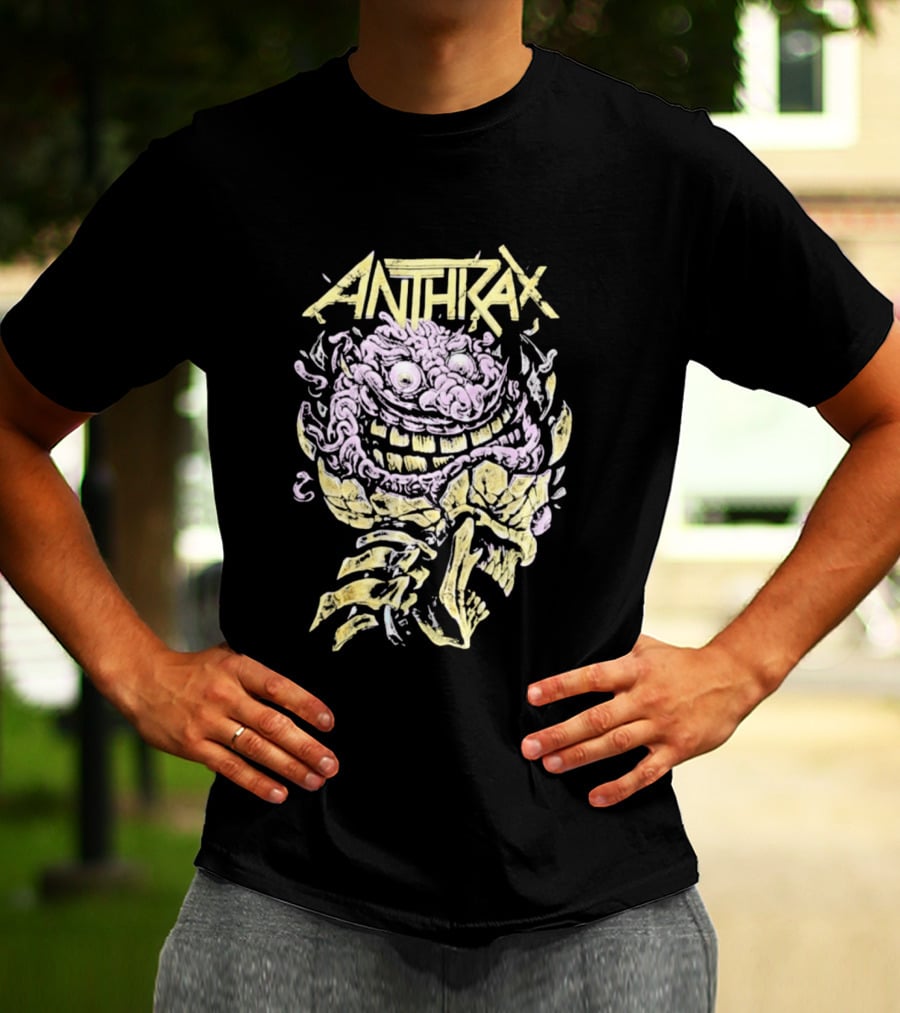 Anthrax Australia Tour 2026 Skull Brain T-Shirt