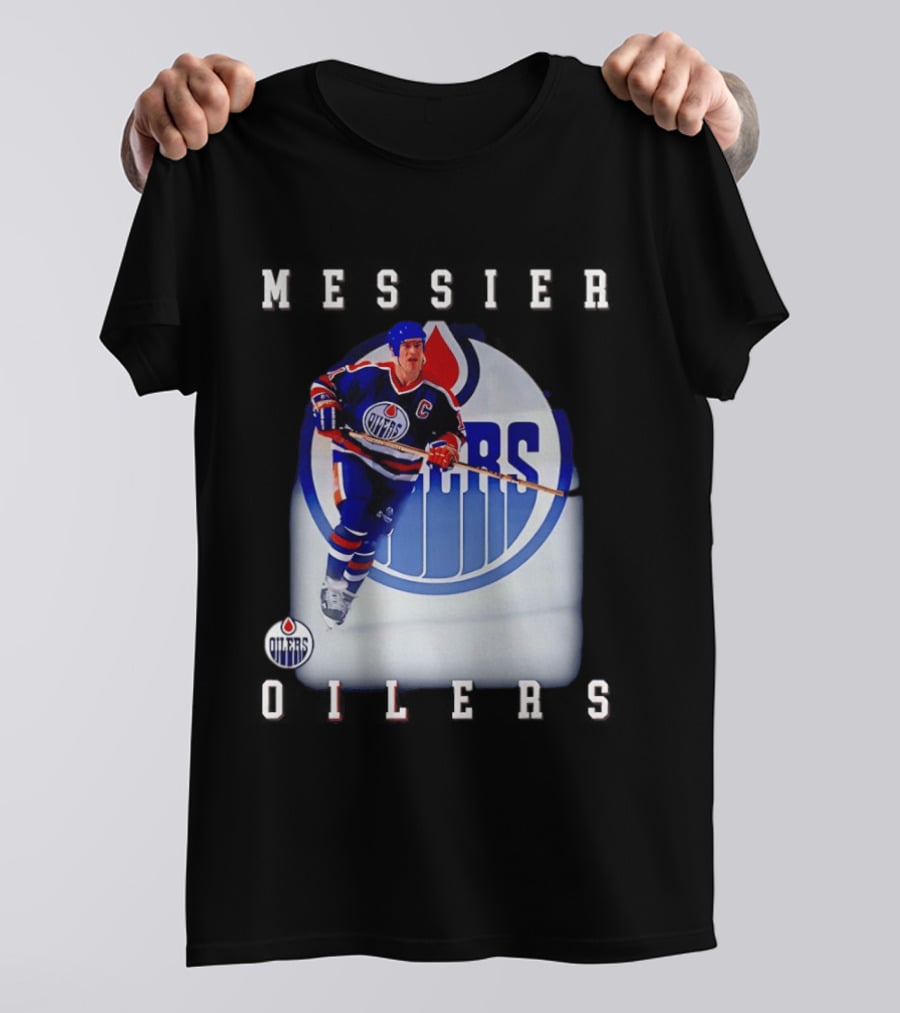 Edmonton Oilers Mark Messier Legendary Hockey Player Iconic Team Legacy T-Shirt