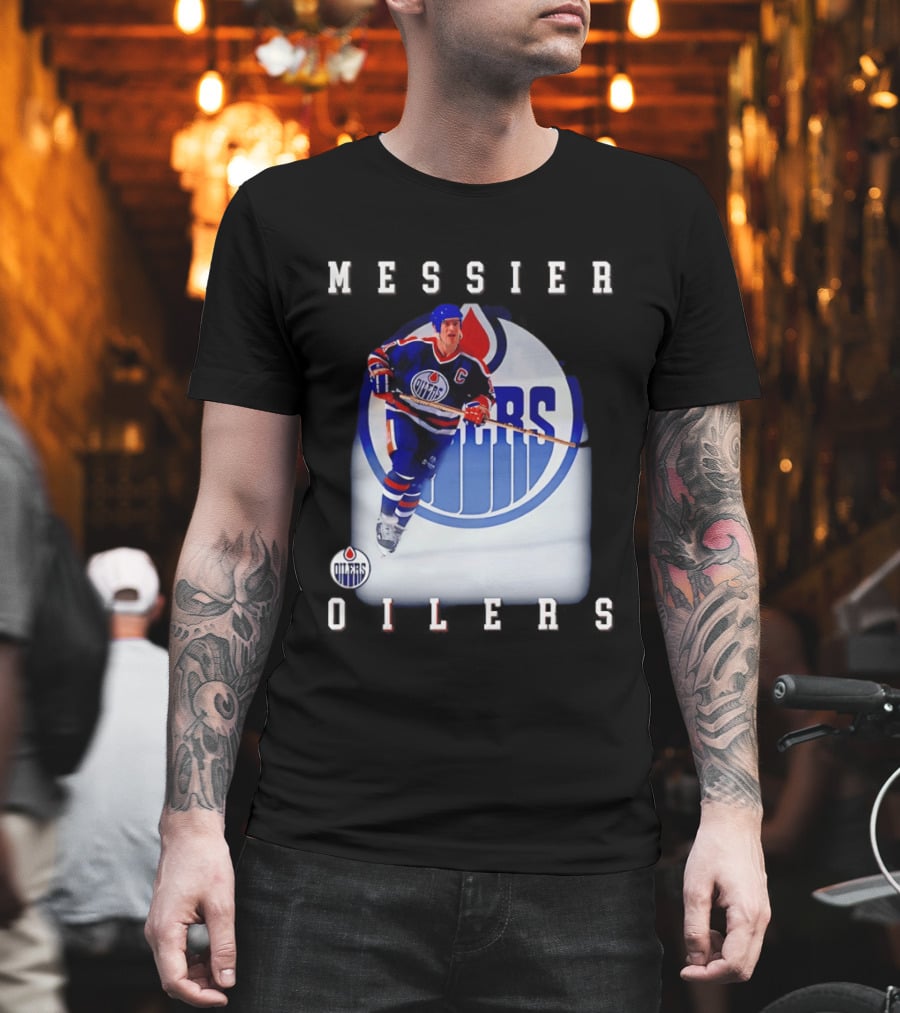 Edmonton Oilers Mark Messier Legendary Hockey Player Iconic Team Legacy T-Shirt