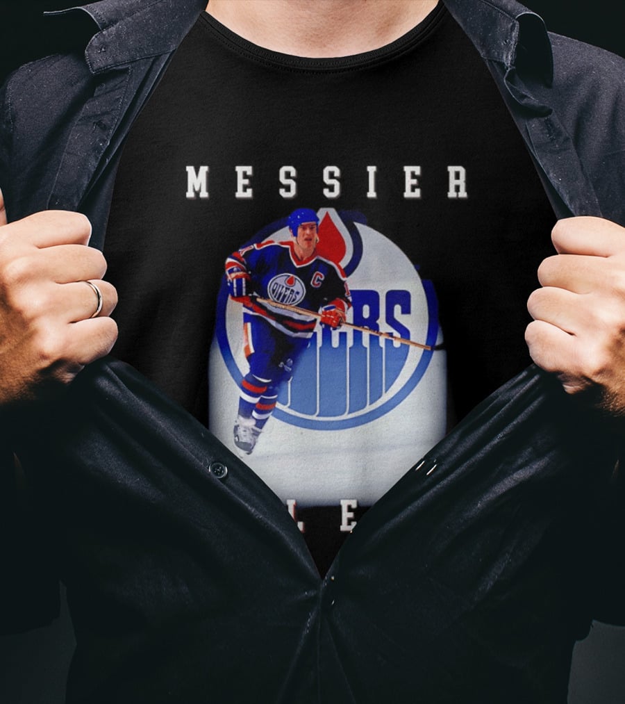 Edmonton Oilers Mark Messier Legendary Hockey Player Iconic Team Legacy T-Shirt
