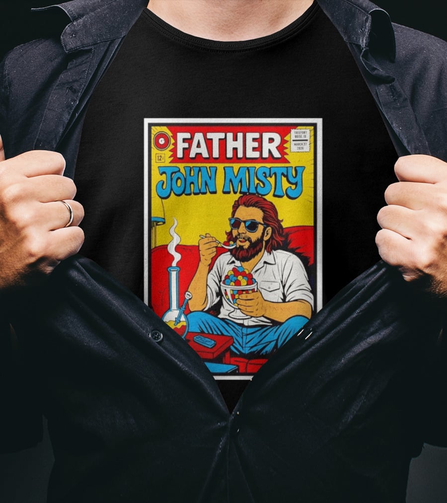 Father John Misty Trefort Music Hall March 27 2026 Comic T-Shirt