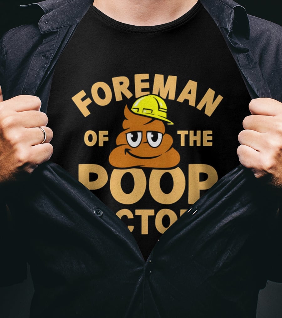 Foreman Poop Factory Emoji Hard Hat T-Shirt