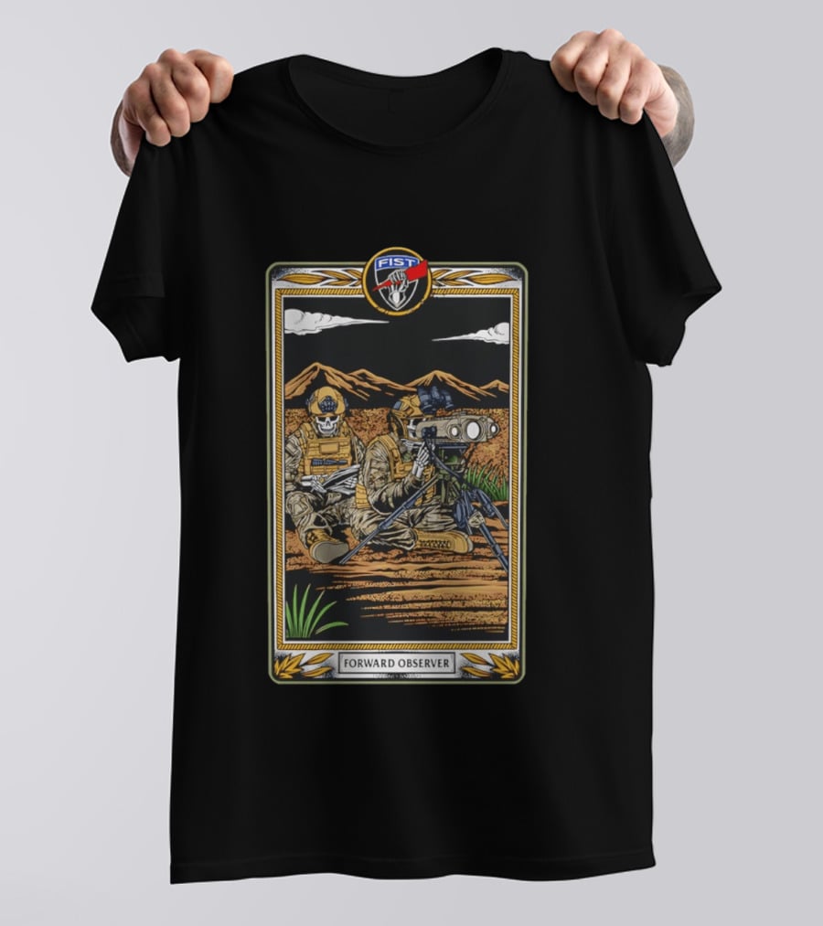 Forward Observer Tactical Card FIST Unit Military T-Shirt