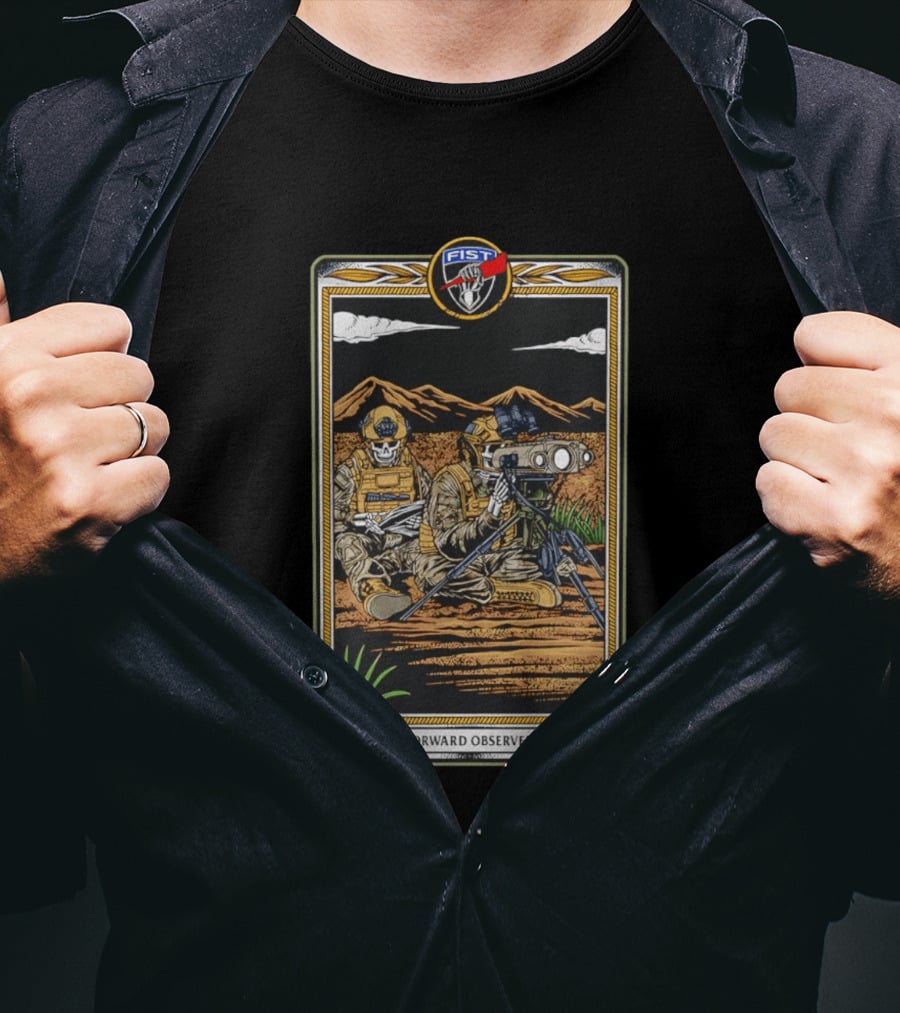 Forward Observer Tactical Card FIST Unit Military T-Shirt