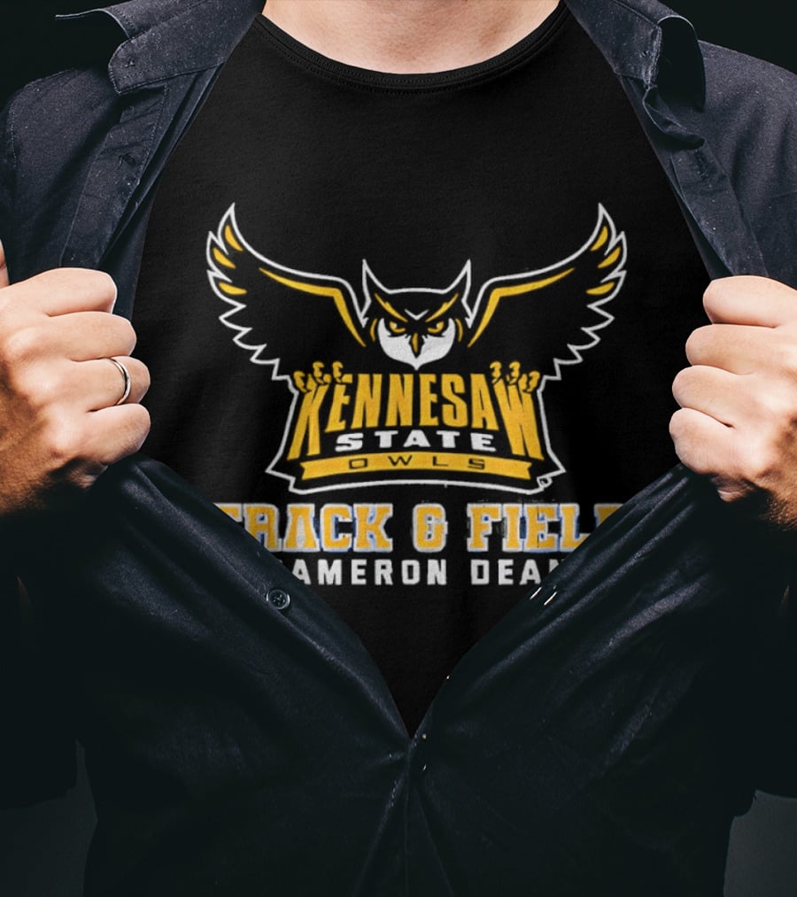 Kennesaw State Owls Track And Field Cameron Dean University Sports Gear T-Shirt