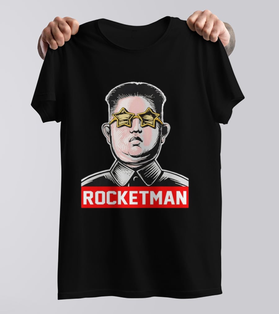 Kim Jong Un Star Glasses Rocketman T-Shirt