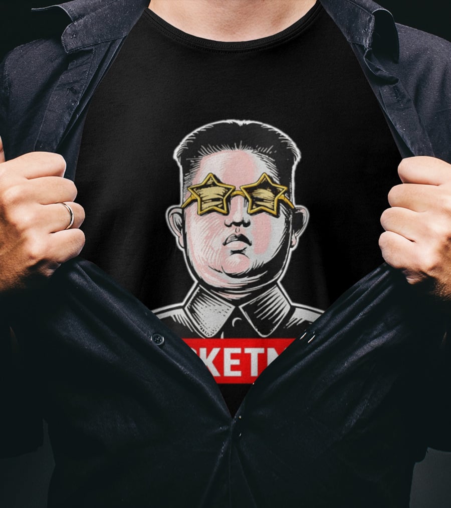 Kim Jong Un Star Glasses Rocketman T-Shirt