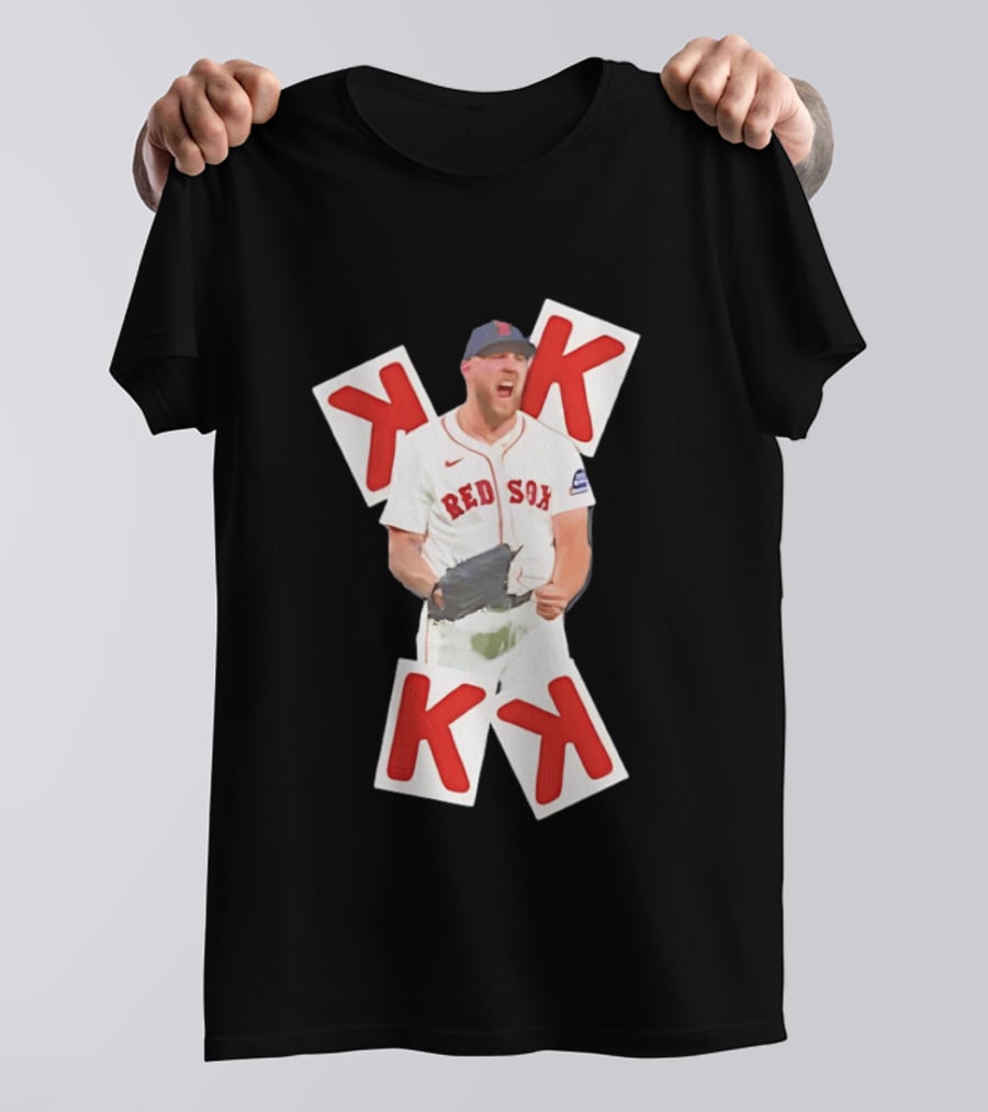 Garrett Crochet Red Sox Strikeout K Cards T-Shirt