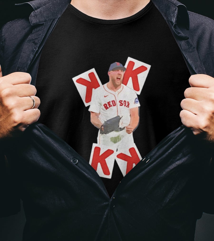 Garrett Crochet Red Sox Strikeout K Cards T-Shirt