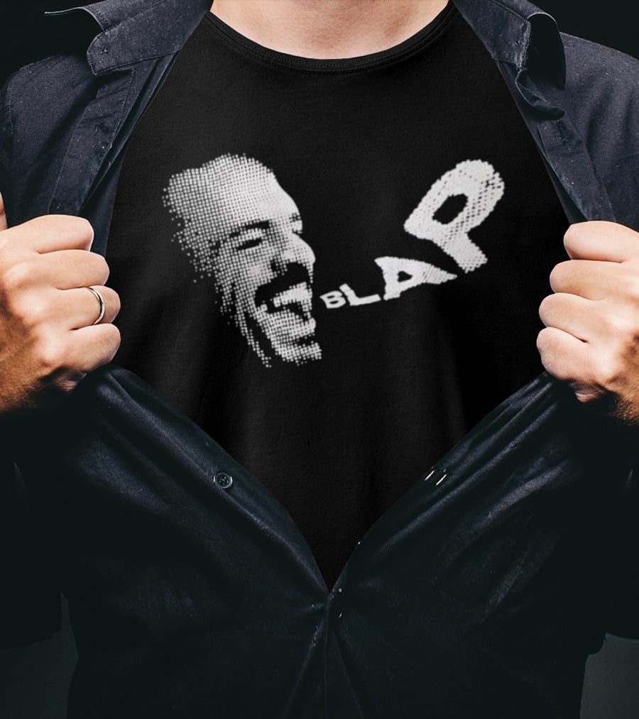 Blap Halftone Scream Expression Art Piece T-Shirt