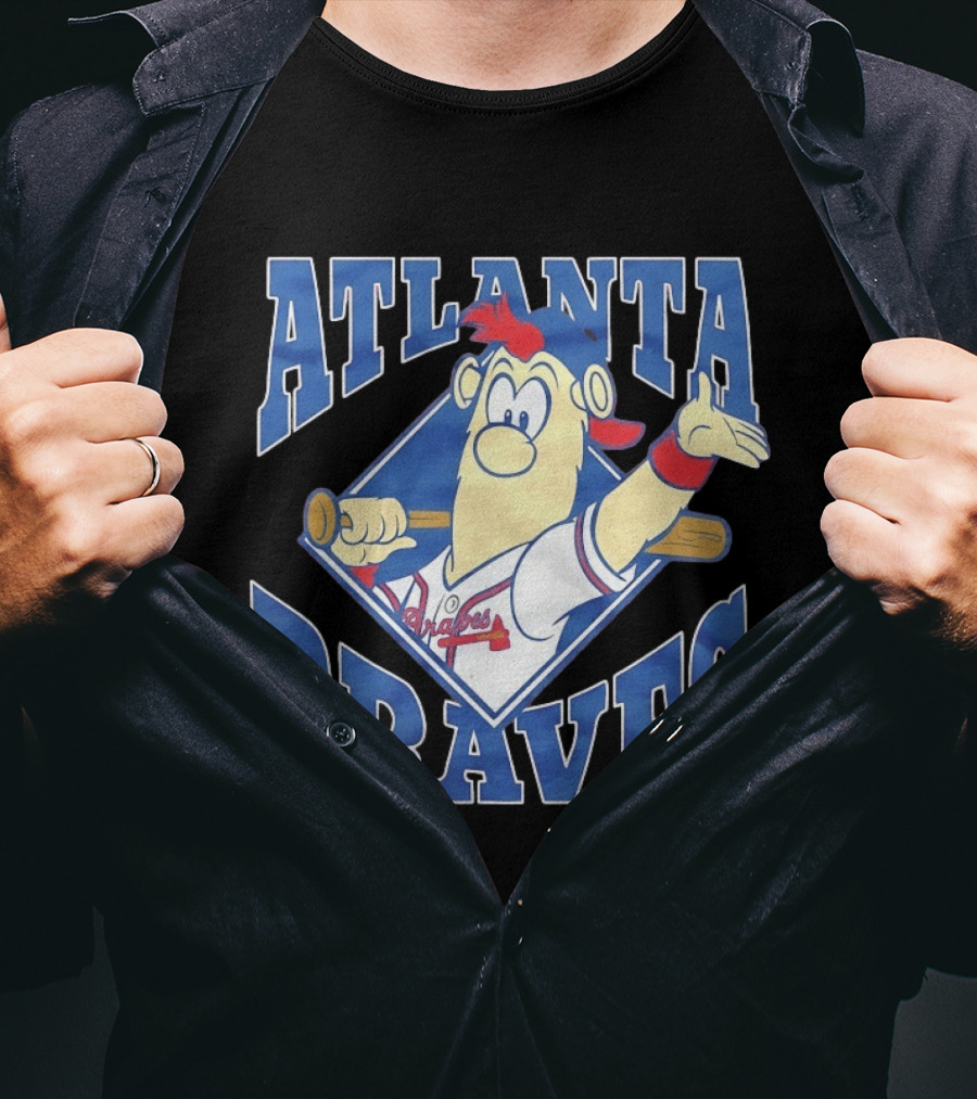 Atlanta Braves Blooper MLB Baseball T-Shirt