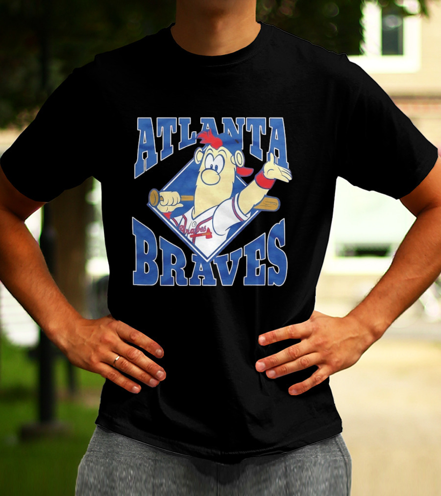 Atlanta Braves Blooper MLB Baseball T-Shirt