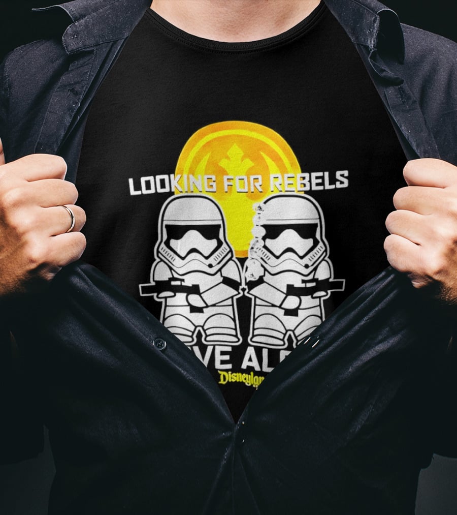 Stormtrooper Search Looking For Rebels Move Along Disneyland T-Shirt