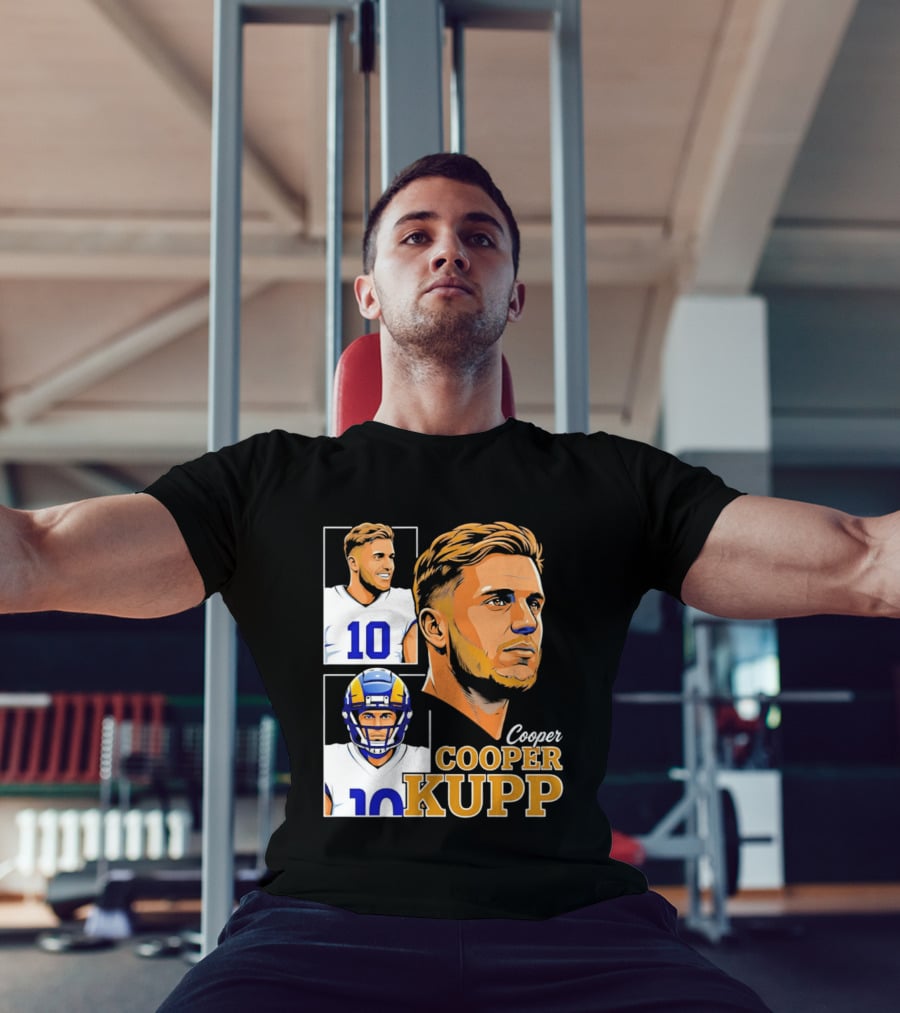 Cooper Kupp Number 10 Los Angeles Rams Football Player Collage 2026 T-Shirt