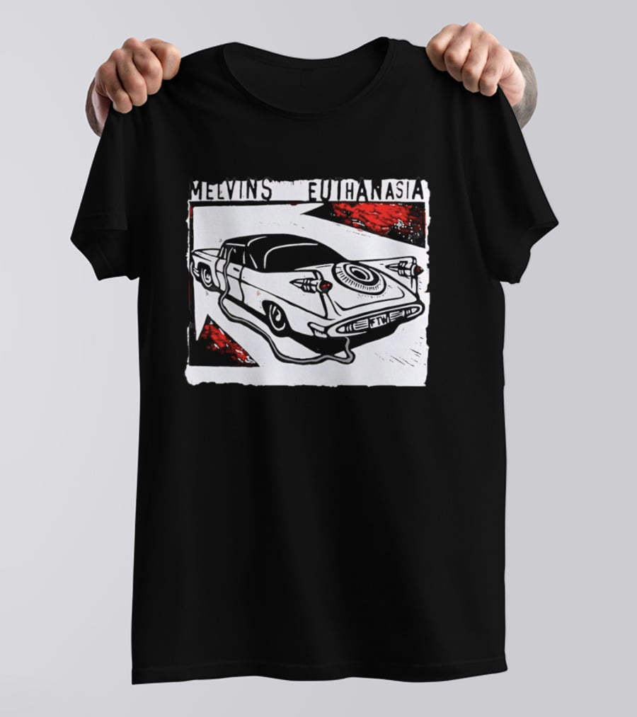 Melvins Euthanasia Rock Band Vintage Car T-Shirt