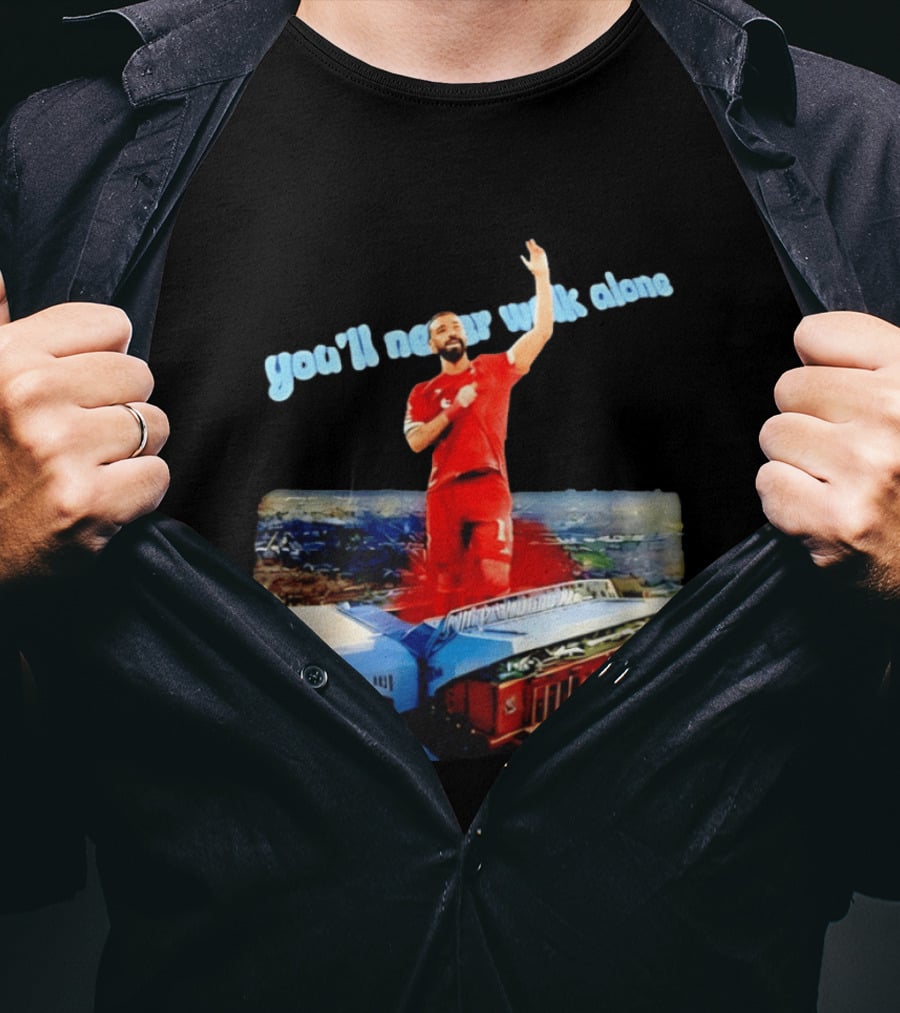 Mohamed Salah You'll Never Walk Alone Liverpool FC Stadium T-Shirt