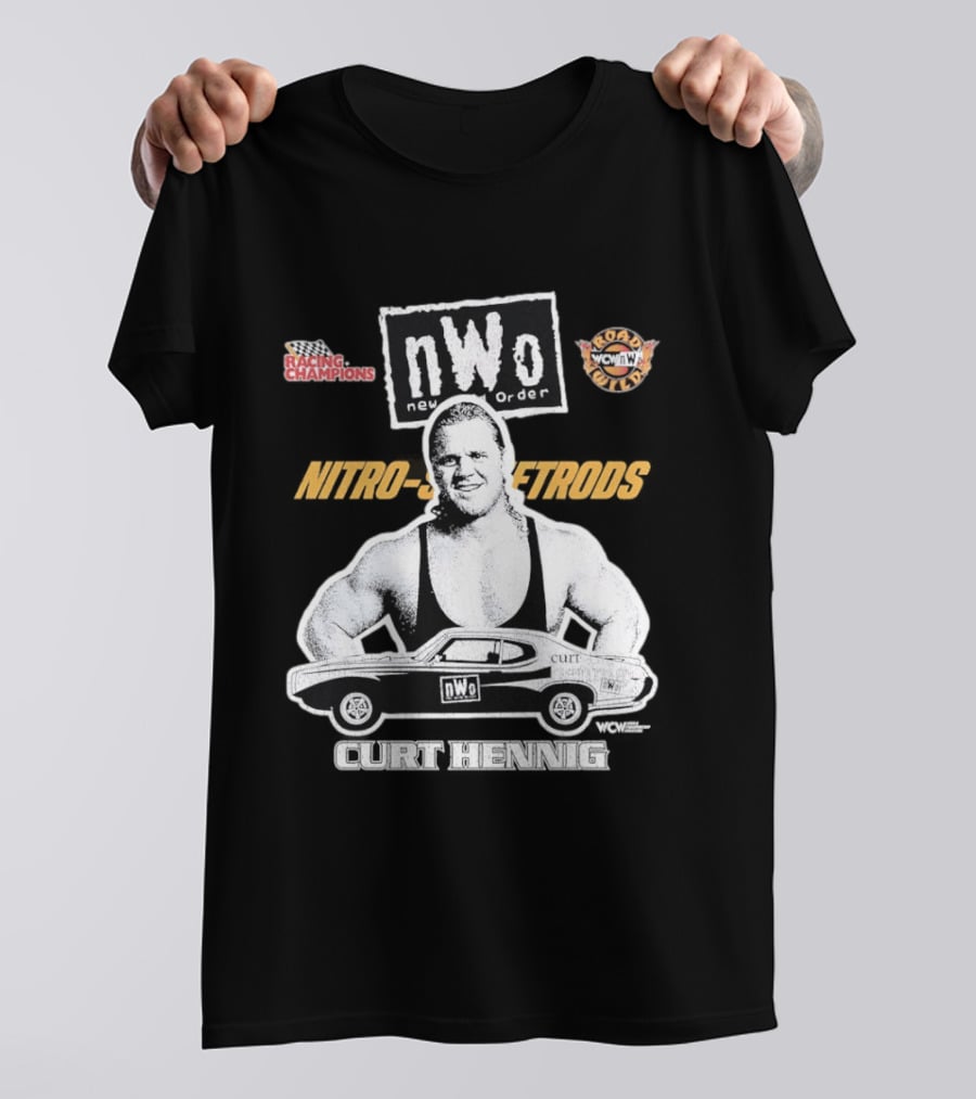 Mr. Perfect Curt Hennig NWo New World Order WCW Nitro Racing Champions Road Wild T-Shirt