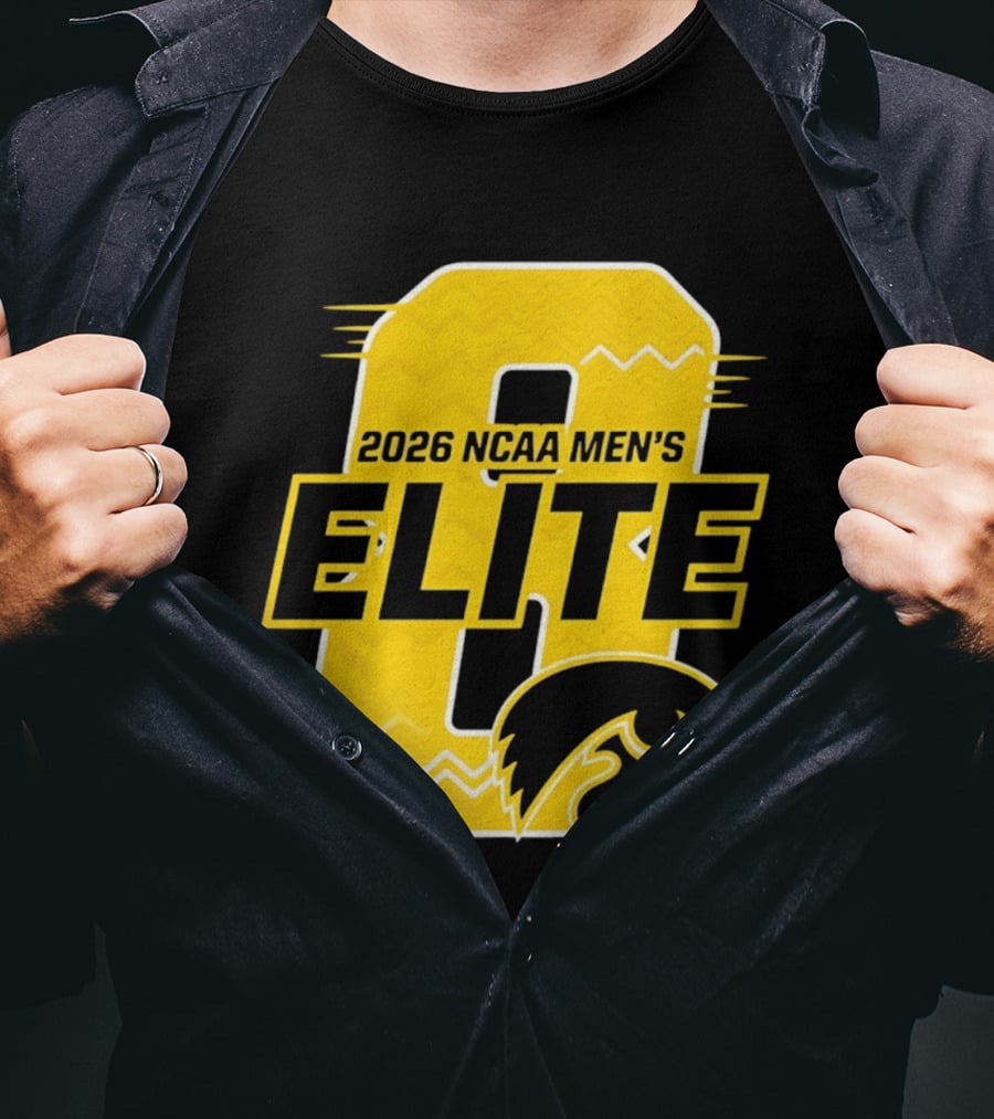 Iowa Hawkeyes 2026 NCAA Men's Elite 8 Basketball T-Shirt