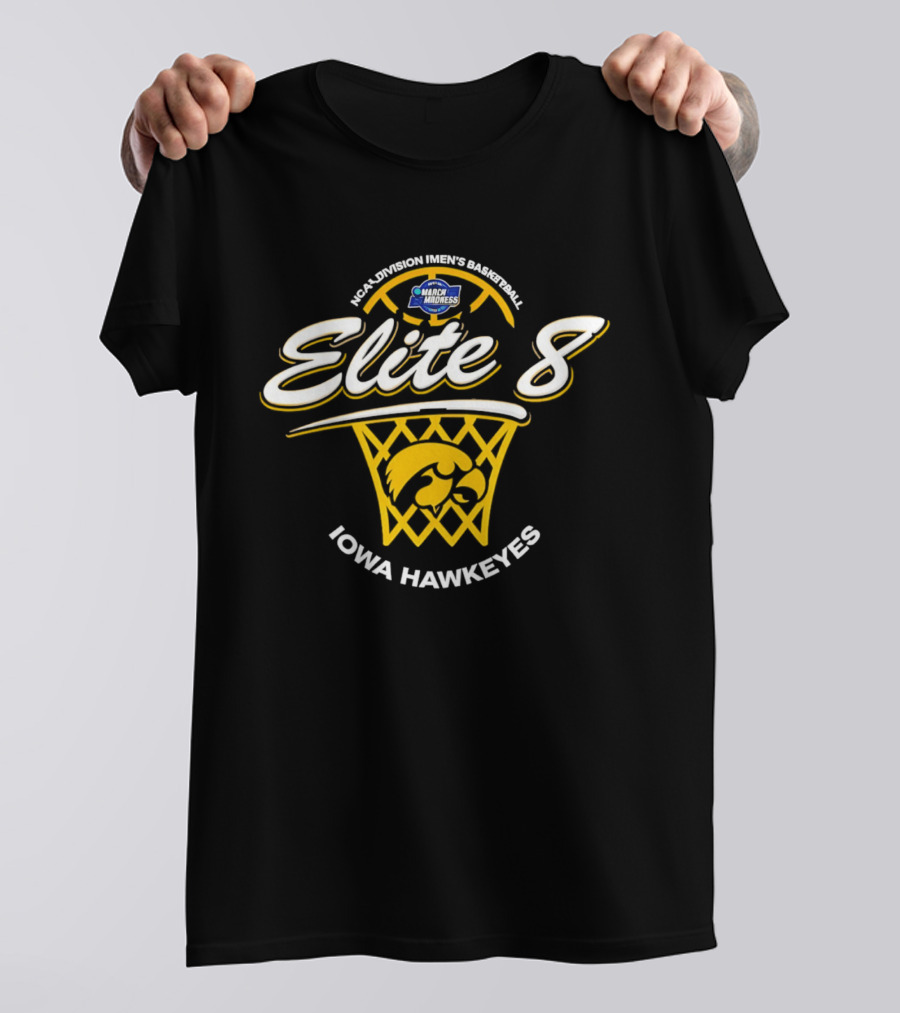 Iowa Hawkeyes NCAA Division Men's Basketball Elite Eight T-Shirt
