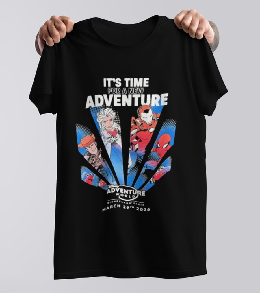 It's Time For A New Adventure At Disney March 29th 2026 T-Shirt