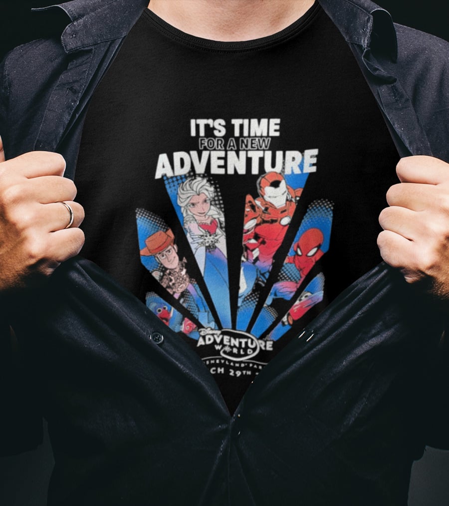 It's Time For A New Adventure At Disney March 29th 2026 T-Shirt