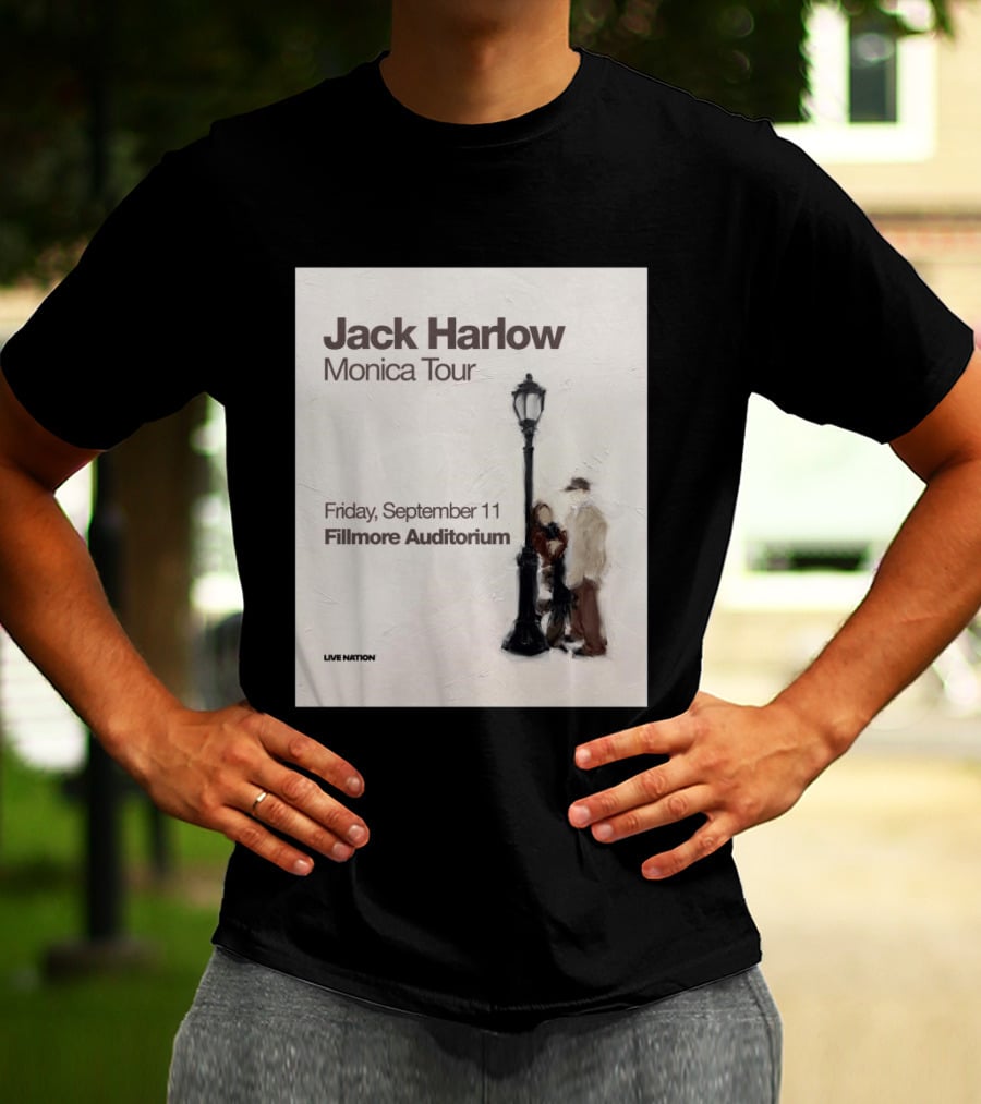 Jack Harlow Monica Tour Fillmore Auditorium Friday September 11 Live Nation T-Shirt