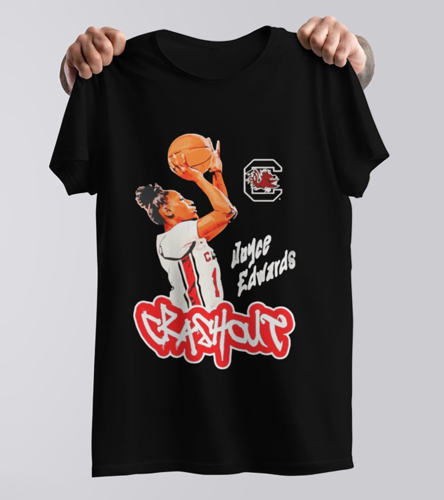 Joyce Edwards Crashout South Carolina Gamecocks Basketball T-Shirt