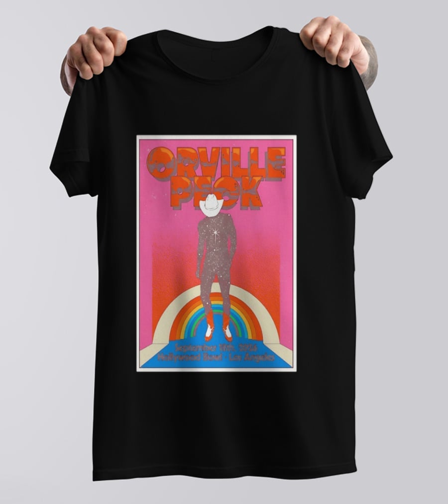 Orville Peck Hollywood Bowl Los Angeles September 18th 2026 Rainbow Cowboy T-Shirt