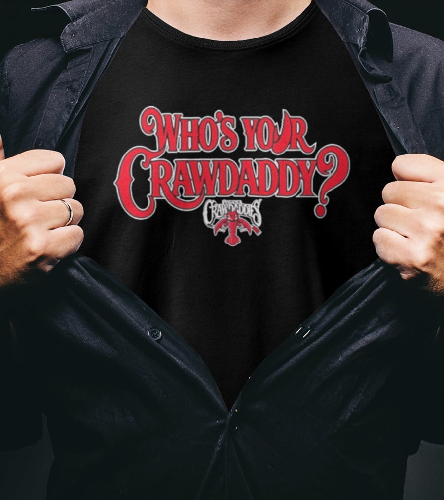 Pensacola Ice Flyers Who's Your Crawdaddy Red Crawfish T-Shirt