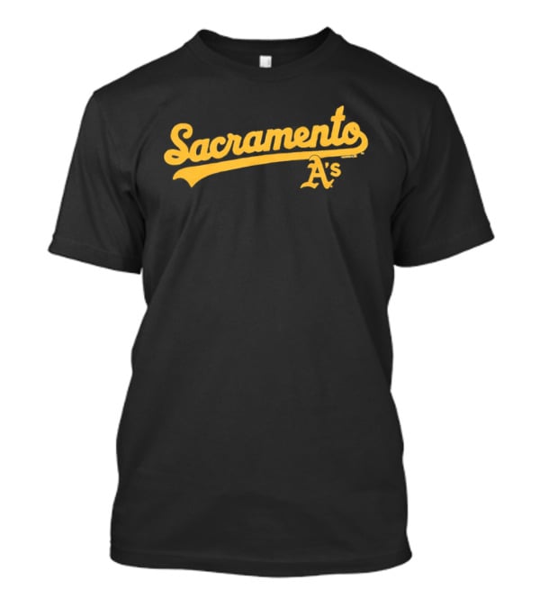 Sacramento A's Homage Vintage Style Baseball Script T-Shirt