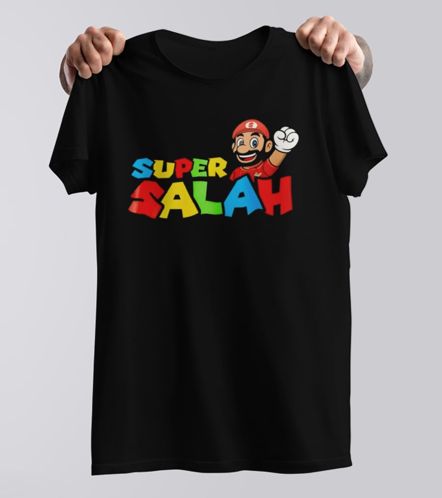 Super Salah Liverpool Fun Mario Gaming Adventure T-Shirt