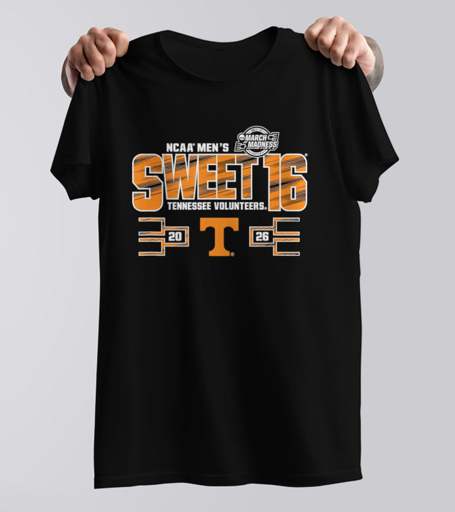 NCAA Men's 2026 Sweet 16 Tennessee Volunteers March Madness T-Shirt