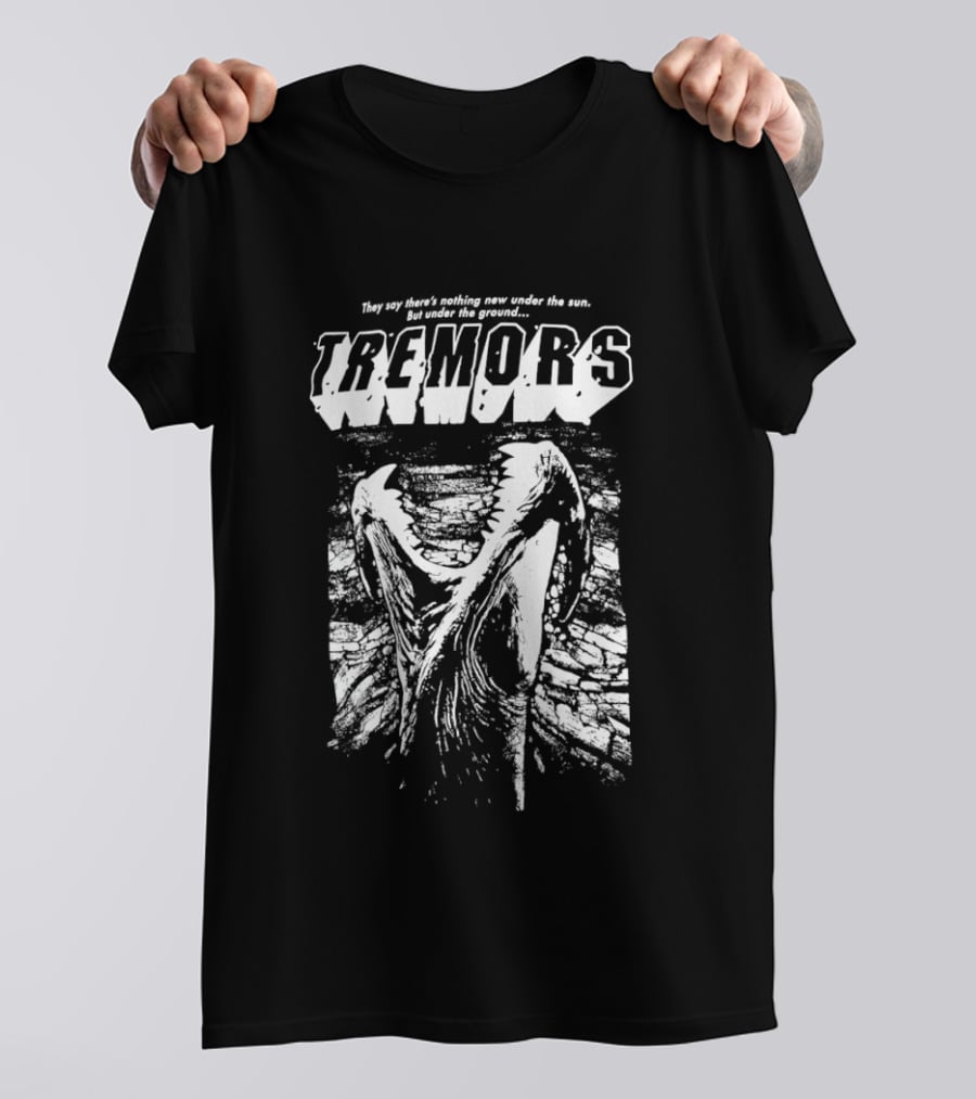 Tremors They Say There's Nothing New Under The Sun But Under The Ground Monster Scene T-Shirt