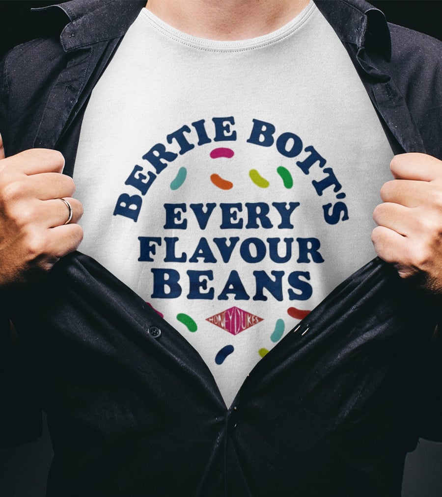 Bertie Bott's Every Flavour Beans Colorful Jelly Bean Assortment T-Shirt