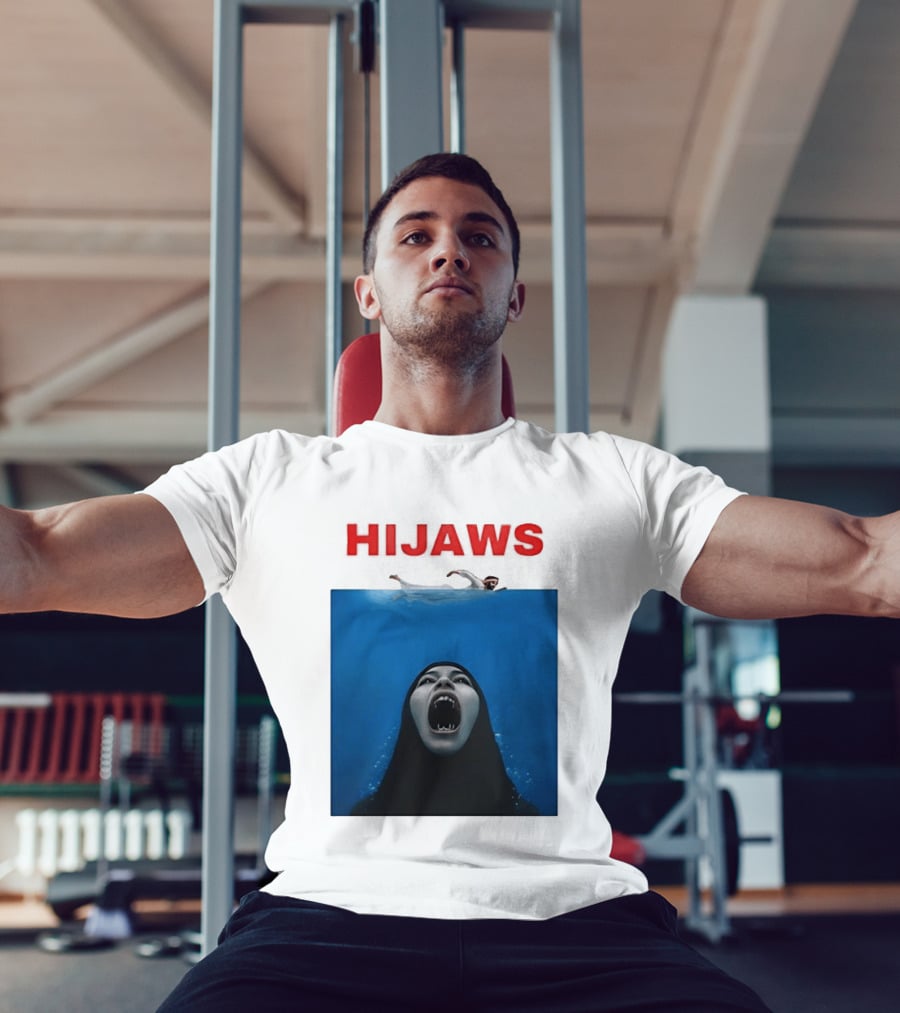 Hijaws Parody Jaws Movie T-Shirt