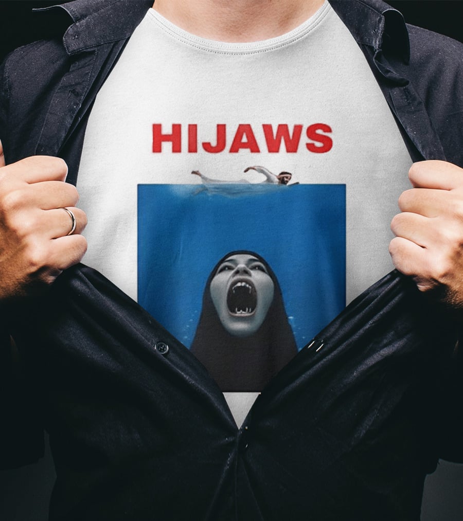Hijaws Parody Jaws Movie T-Shirt