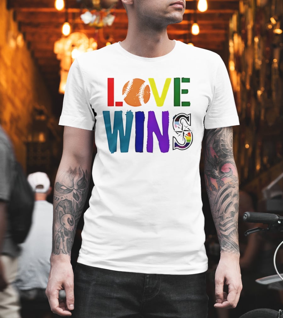 Seattle Mariners Love Wins Spirit Day 2026 T-Shirt