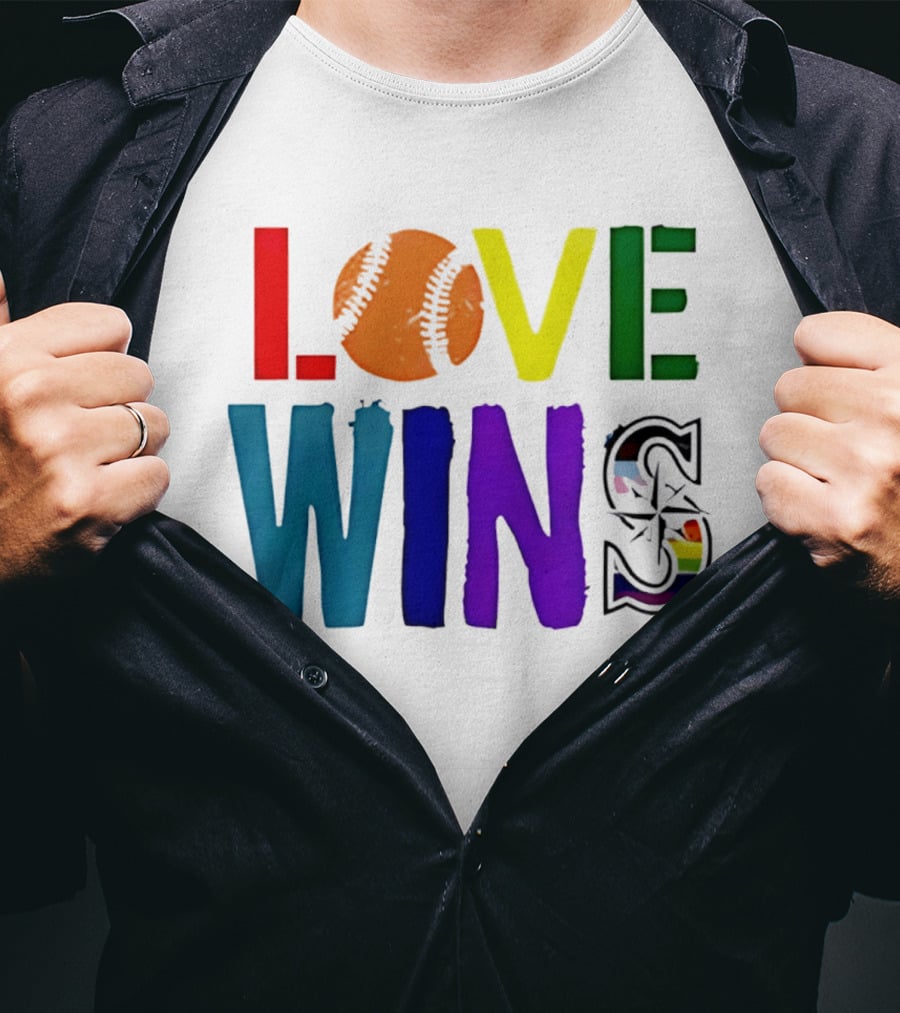 Seattle Mariners Love Wins Spirit Day 2026 T-Shirt