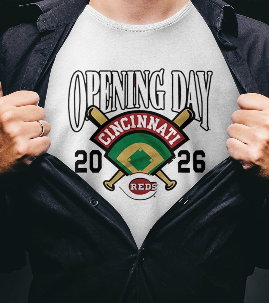 Opening Day 2026 Cincinnati Reds Baseball Event T-Shirt
