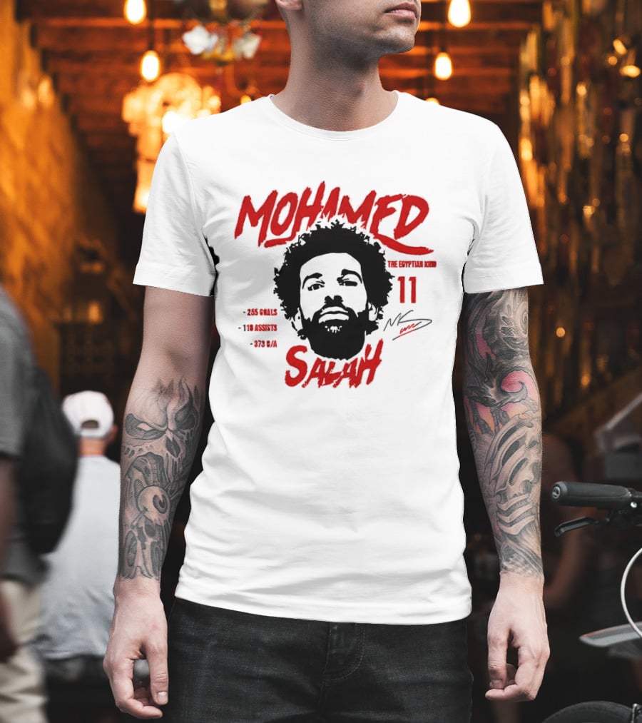 Liverpool Mohamed Salah Legend Number 11 King Of Goals T-Shirt